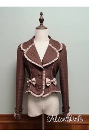 Alice Girl Bear Chocolate Jacket(2nd Pre-Order/2 Colours/Full Payment Without Shipping)